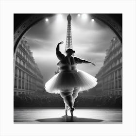 Ballerina In Paris Canvas Print