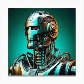 Cyborg Robot Canvas Print