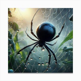 Black Widow Spider 1 Canvas Print