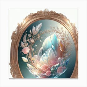 Crystal Roses Canvas Print