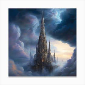 Castle In The Clouds Canvas Print