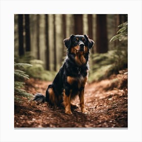 Dog In The Forest 1 Canvas Print