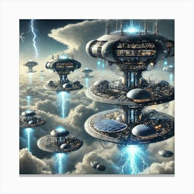 Skyward Platforms Canvas Print