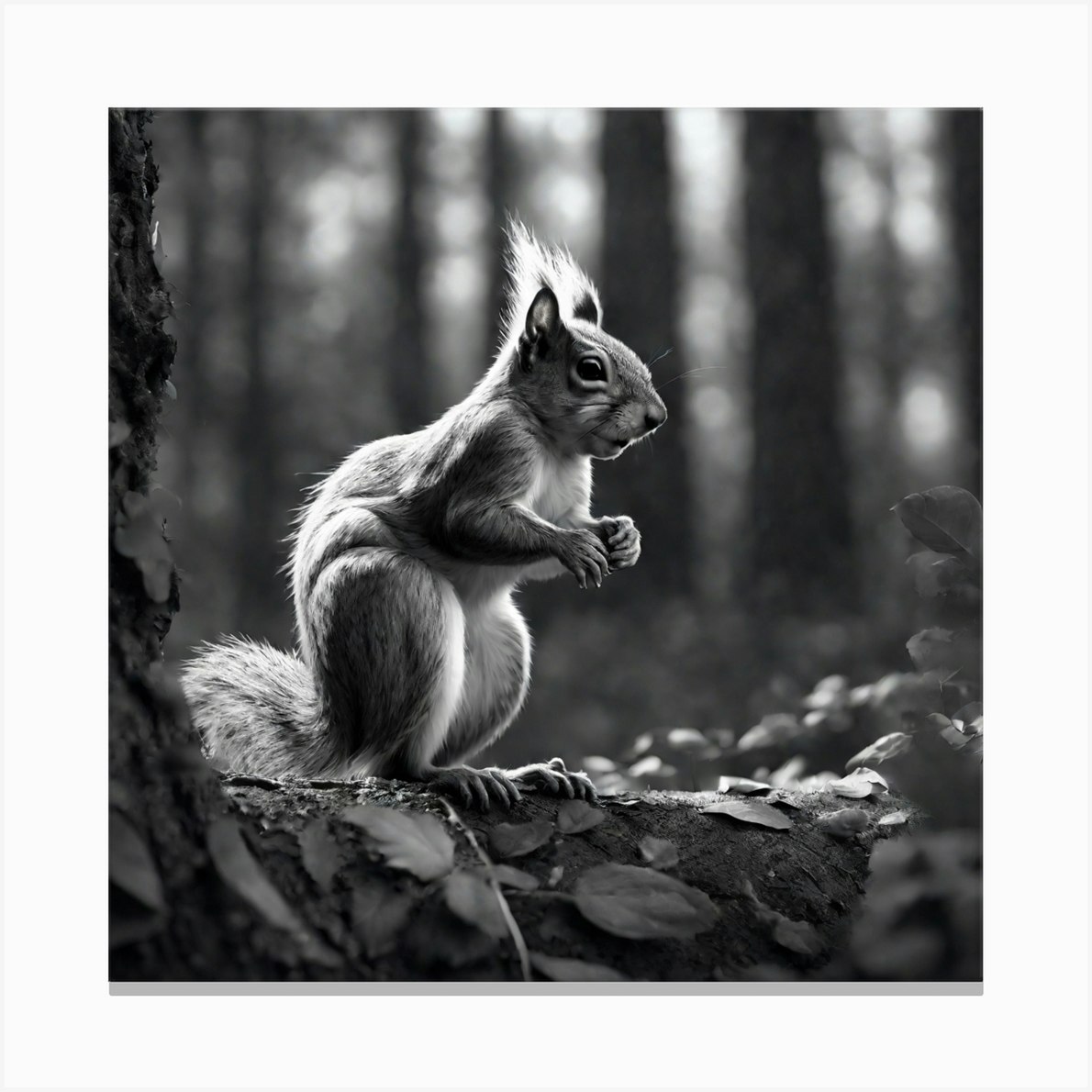 White Squirrel Art Print