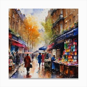 Paris Market Canvas Print