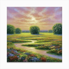 A Brushstroke Of Serenity Canvas Print