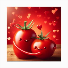 pair of tomatoes Canvas Print