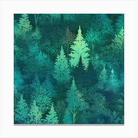 Forest Green Canvas Print