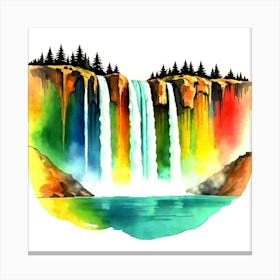 Rainbow Waterfall 8 Canvas Print