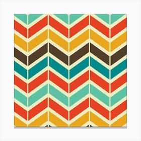 Modern Retro Pattern 09 Canvas Print