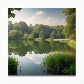 Lake In The Woods 7 Canvas Print