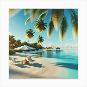 Tropical Beach 3 Canvas Print