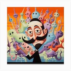 Man With A Mustache Canvas Print