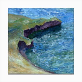 By The Sea - Anton Maliar nature impressionism hand painted Monet inspired blue green Canvas Print