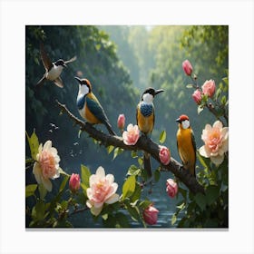 Dreamshaper V7 Nature And Birds 0 Transformed Canvas Print