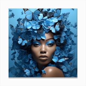 Blue Butterfly Canvas Print