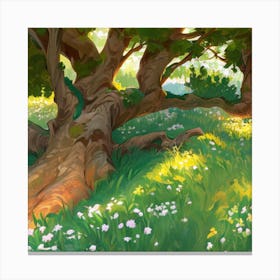 Tree In The Forest Canvas Print