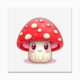 Kawaii Mushroom Canvas Print