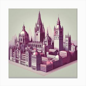 London Cityscape Canvas Print