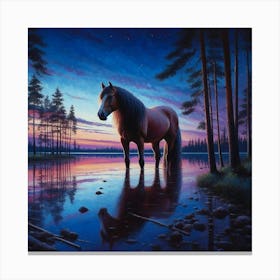 Sunset Horse 64 Canvas Print