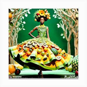 Fruity Dress Canvas Print