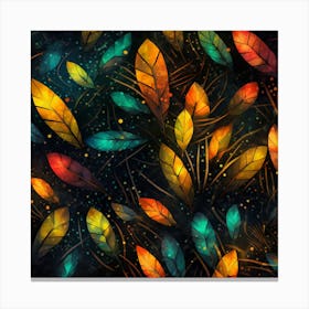 Colorful Leaves Canvas Print
