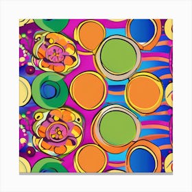 0 Dot Burst Canvas Print