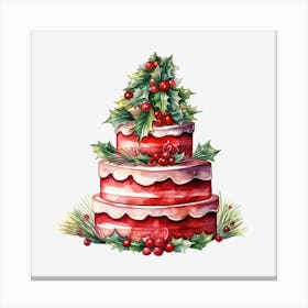 Christmas Cake 2 Canvas Print