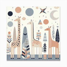 Scandinavian style, Giraffe 2 Canvas Print