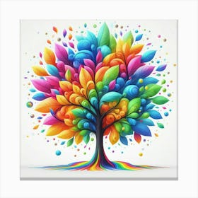 Colorful Tree Canvas Print