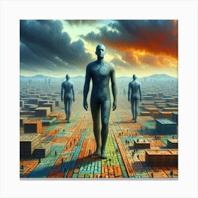 Futuristic Cityscape 29 Canvas Print