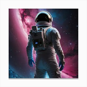 Space Astronaut In Space Canvas Print