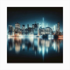 New York City At Night 1 Canvas Print