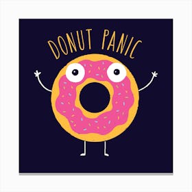 Donut Panic Canvas Print