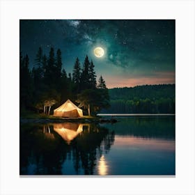 Night In The Woods Canvas Print