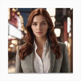 A Professional Business Woman Canvas Print