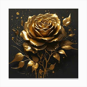 Gold Rose 9 Canvas Print