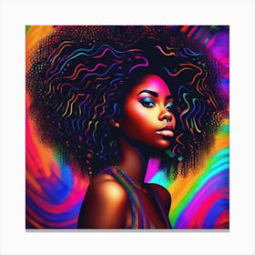 Afro Girl 1 Canvas Print