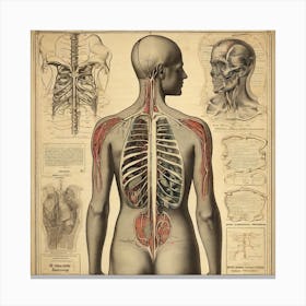 Nouveau Anatomy Series - 1 Canvas Print