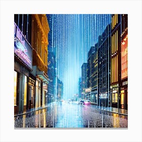 Raining Diamonds Canvas Print