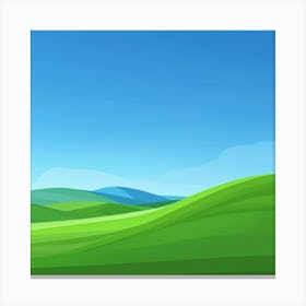 Green Landscape Canvas Print