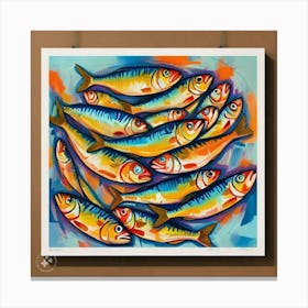 Sardines 4 Canvas Print