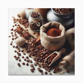 Coffee beans 1 Canvas Print