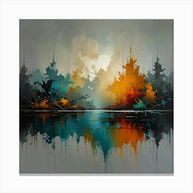 Abstract Landscape Painting 2 Canvas Print