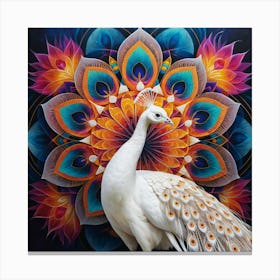 Peacock Mandala Canvas Print