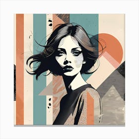 Woman Poster Art Illustration Canvas Print