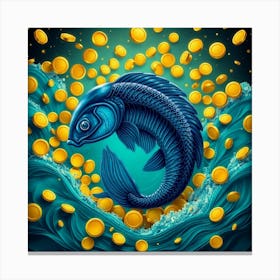 Chinese Zodiac Fish 1 Canvas Print