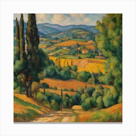 Tuscany landscape Canvas Print