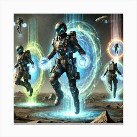 Celestial Vanguard Portable Teleportation Canvas Print