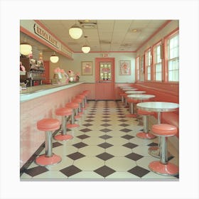 Pink Diner 4 Canvas Print